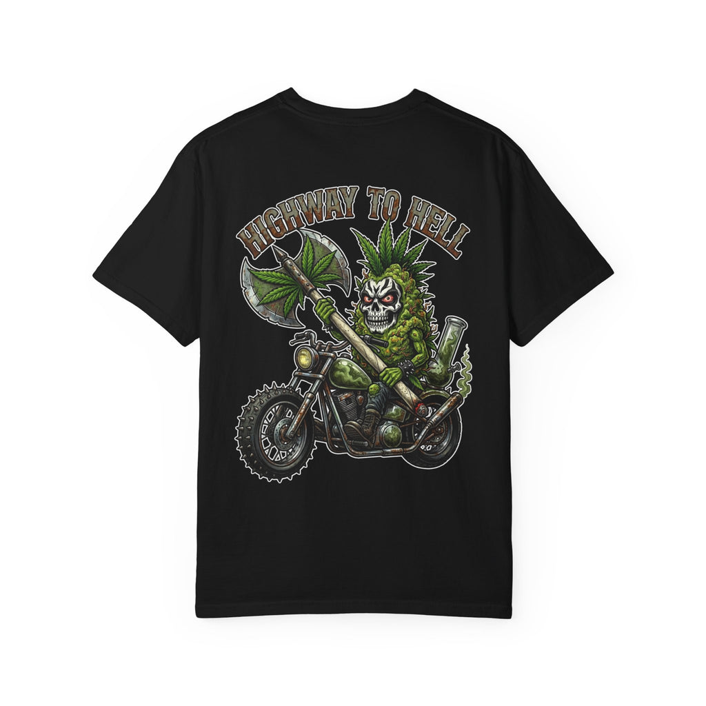 Highway to Hell - Retro Heavy Metal Cannabis Graphic T-Shirt
