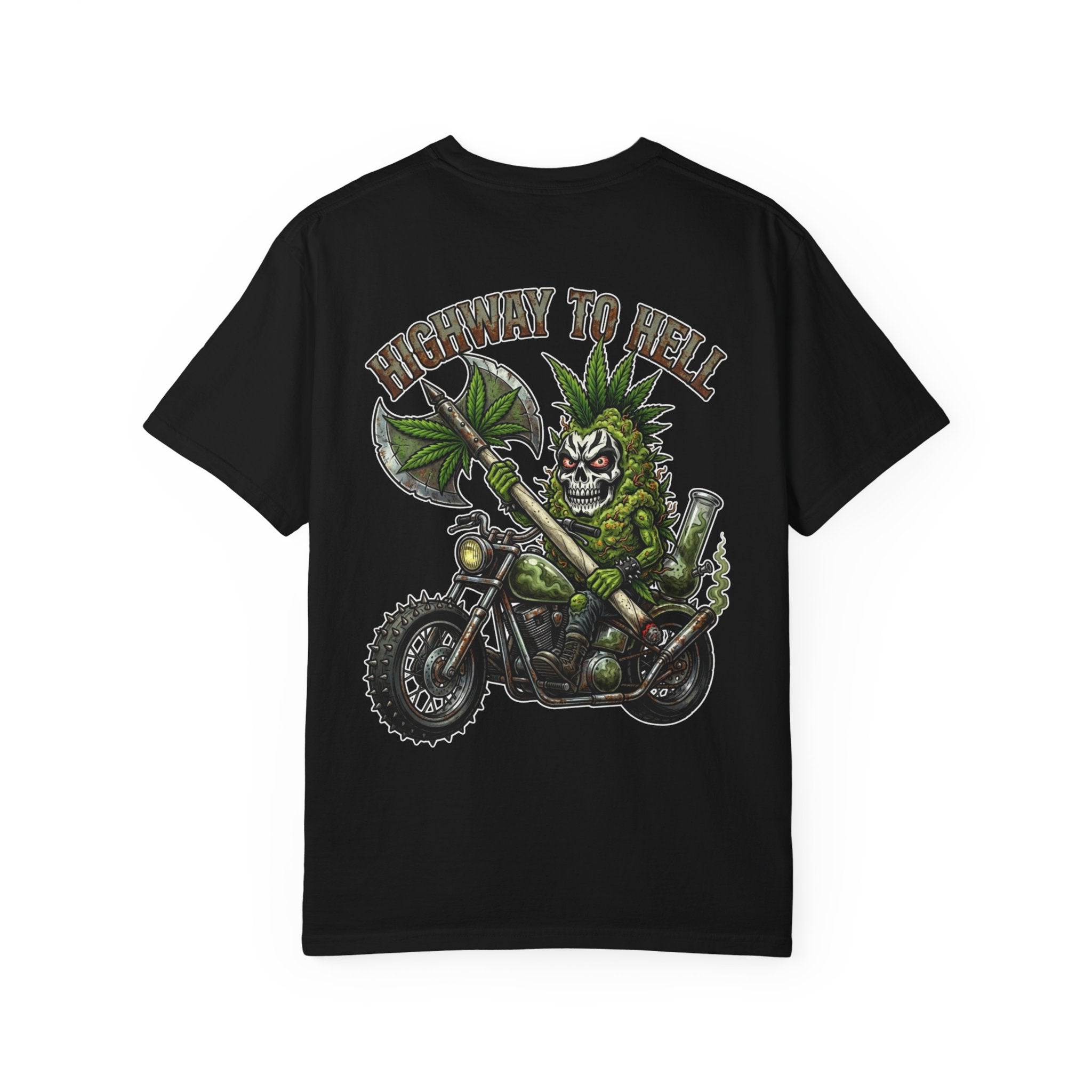 Highway to Hell - Retro Heavy Metal Cannabis Graphic T-Shirt