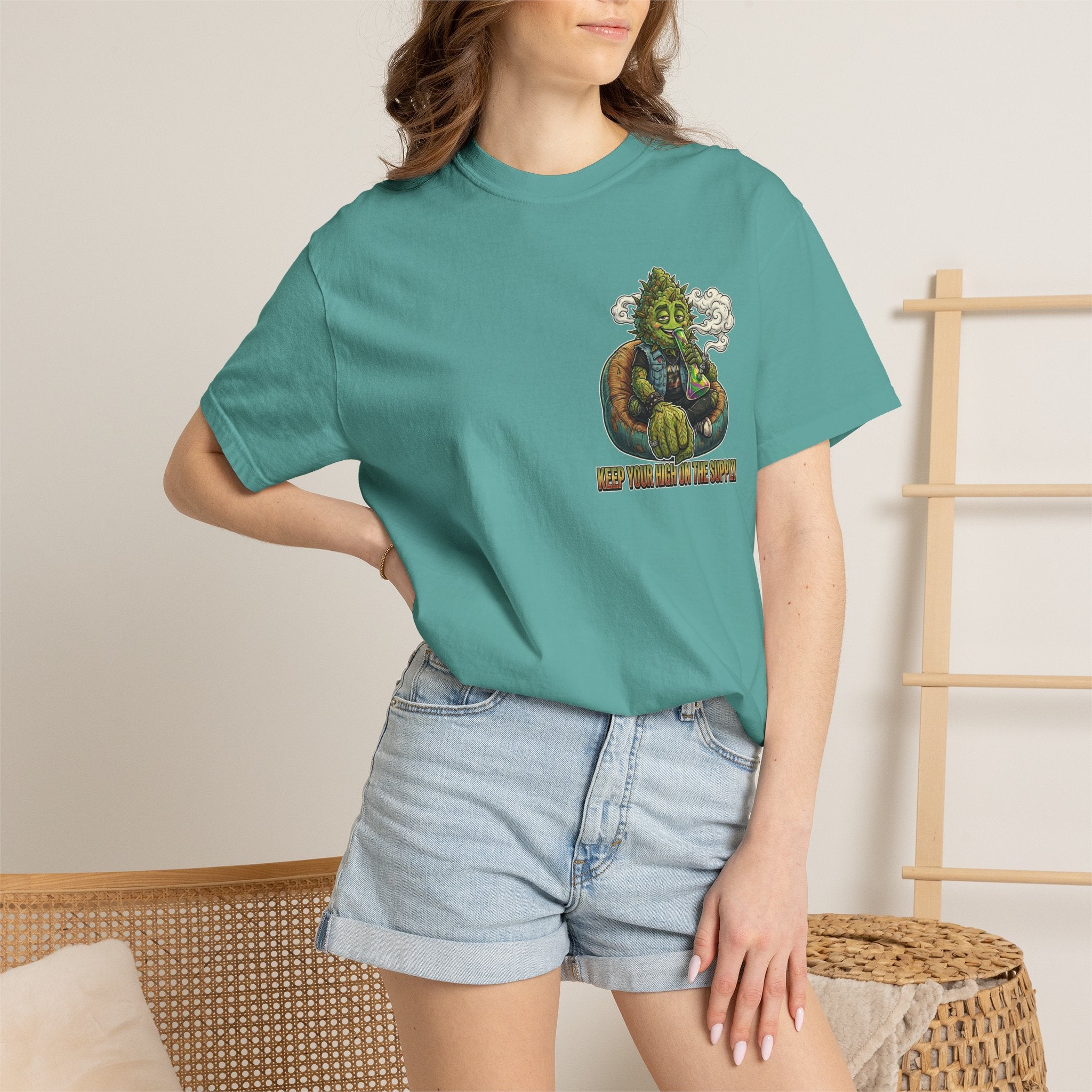 Vintage 90s Grunge Weed Bud Beanbag Graphic Tee