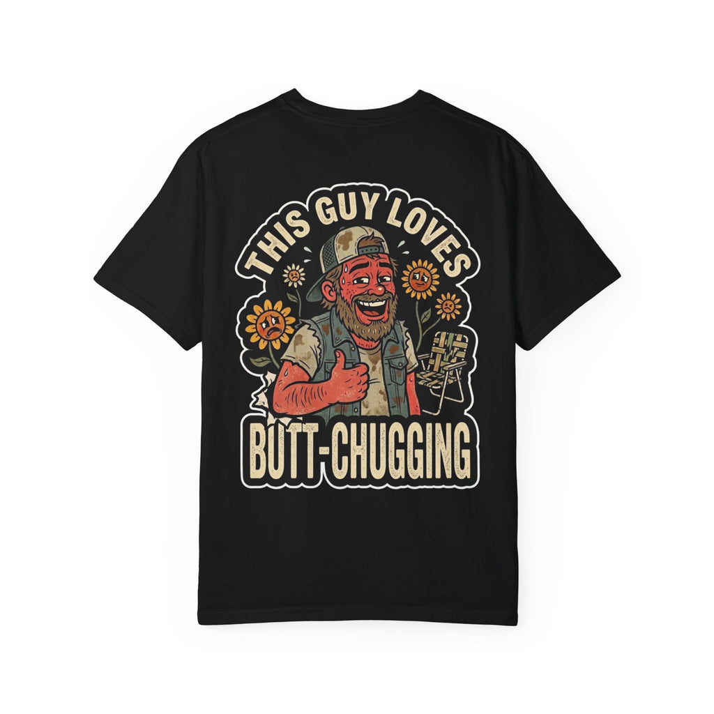 Official Butt Chugging Shirt - Funny Redneck Party Parody Distressed Crude Adult Humor Tee
