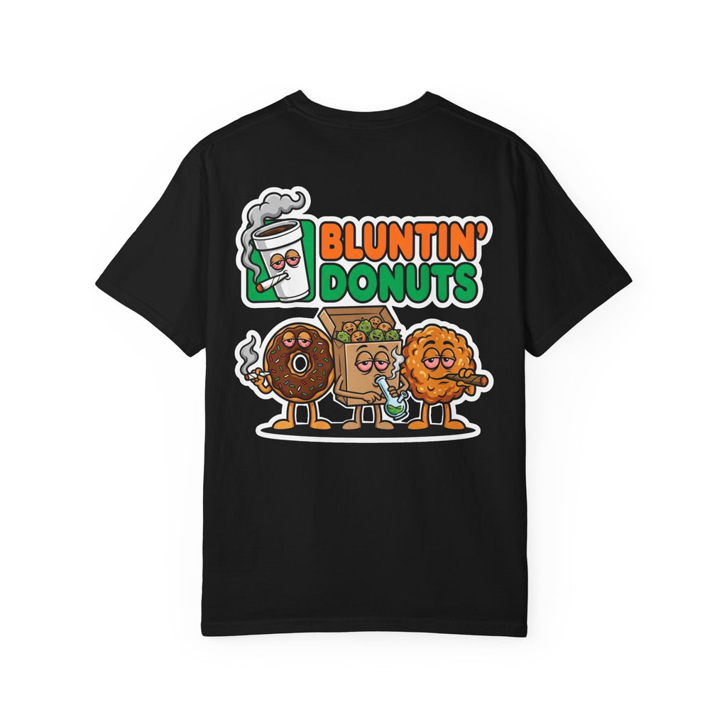 Bluntin Donuts Stoner Breakfast Graphic Shirt - Funny 420 Pastry Culture Humor Tee
