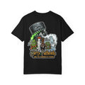 Funny Weed Wizard Graphic Tee - Stoner Pothead Herb Cartoon Magical Wand Parody Shirt