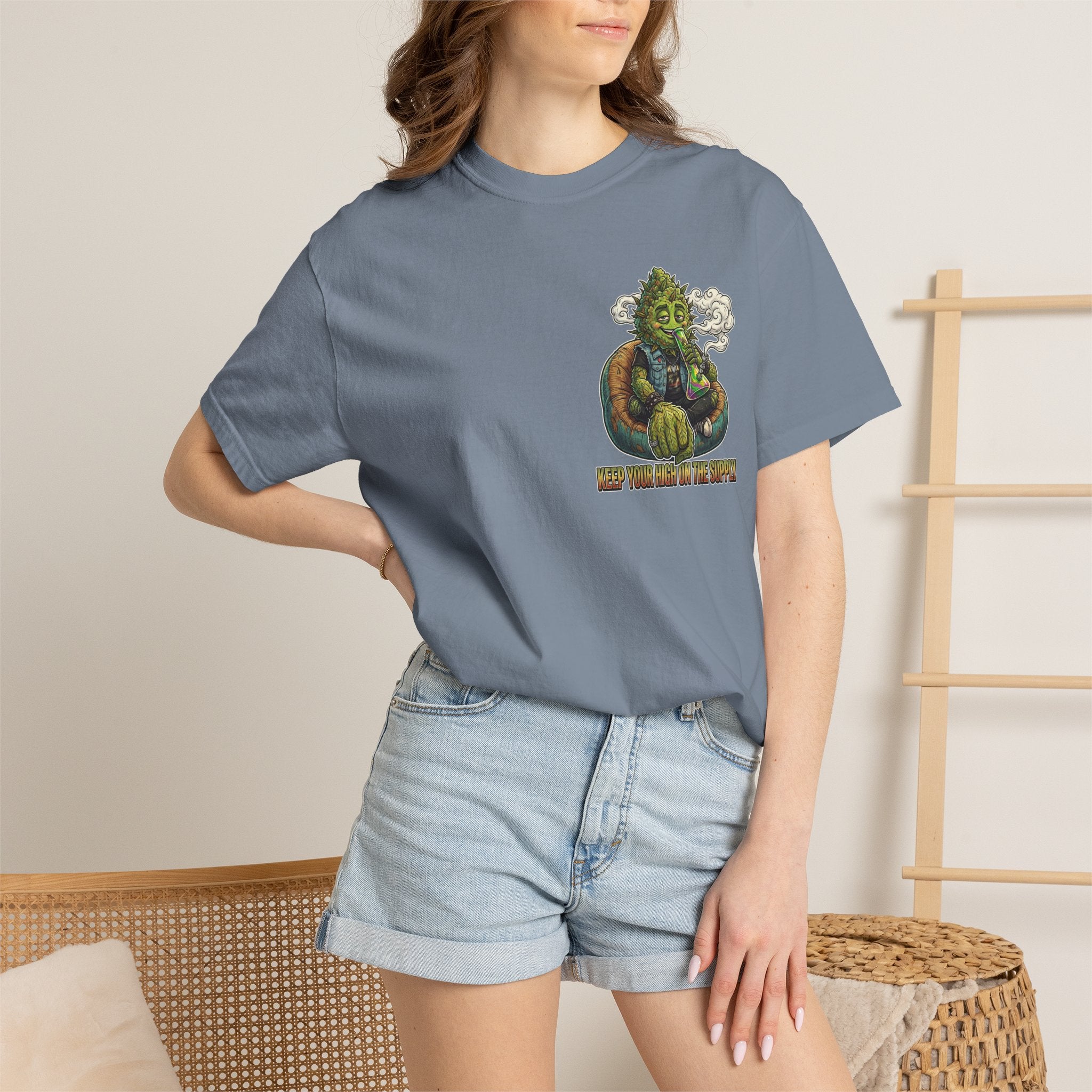 Vintage 90s Grunge Weed Bud Beanbag Graphic Tee