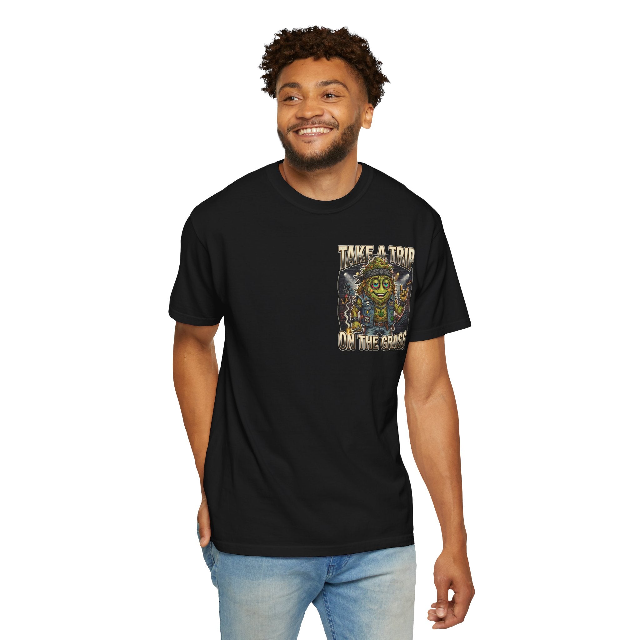Vintage 80s Heavy Metal Stoner Bud Mascot Graphic Tee