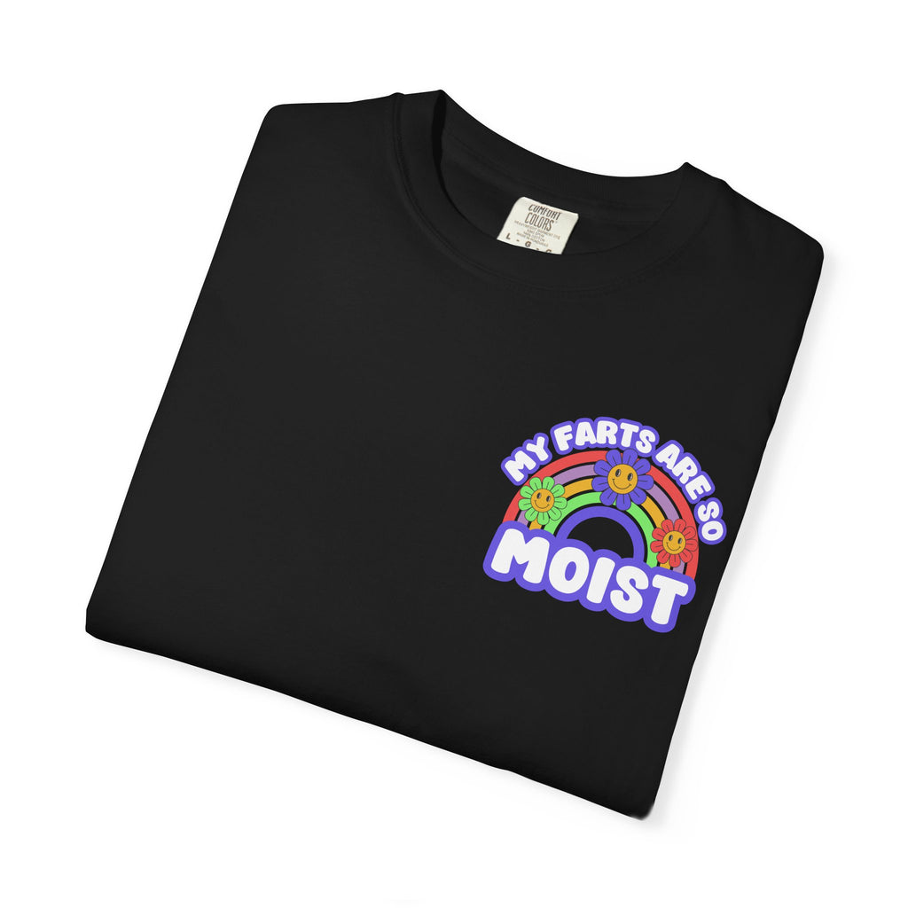 Funny My Farts Are So Moist T-Shirt - Retro Rainbow Gross Humor Gift Tee