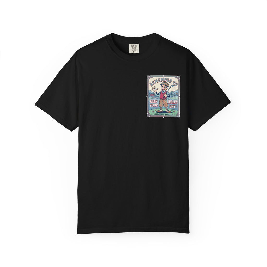 Funny Vintage Golfer Keep Your Balls Dry T-Shirt - Retro Golf Humor Graphic Gift Tee