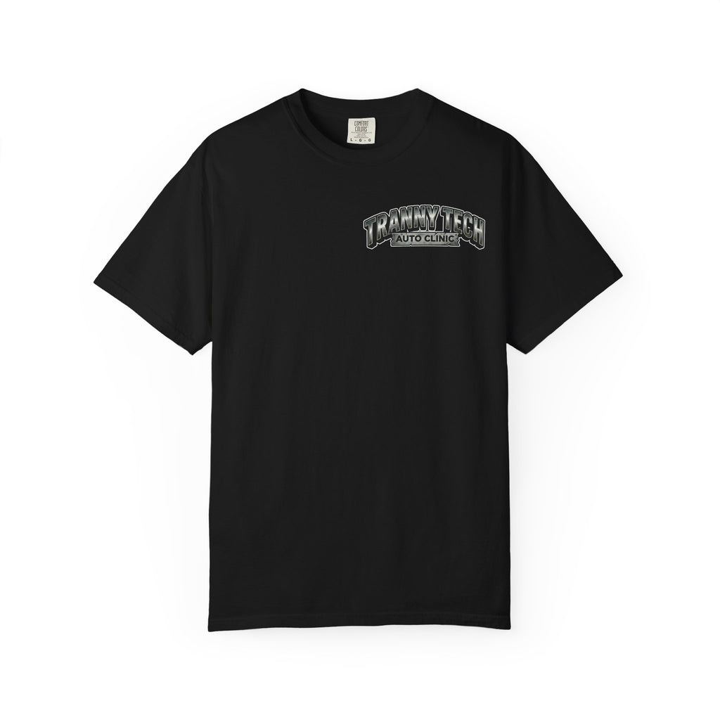 Funny Inappropriate Tranny Tech Auto Clinic Shirt - Adult Humor Mechanic Tee